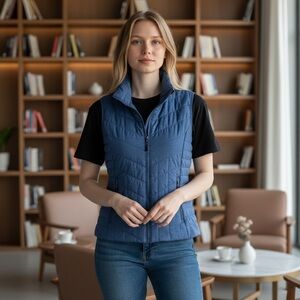 Bagatelle Navy Quilted Vest